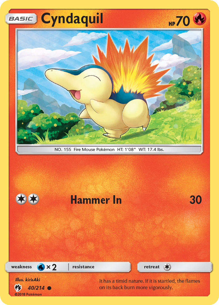 Cyndaquil (40/214) [Sun & Moon: Lost Thunder] | Tabernacle Games