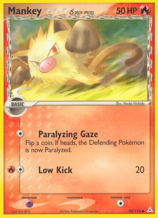 Mankey (70/110) (Delta Species) [EX: Holon Phantoms] | Tabernacle Games