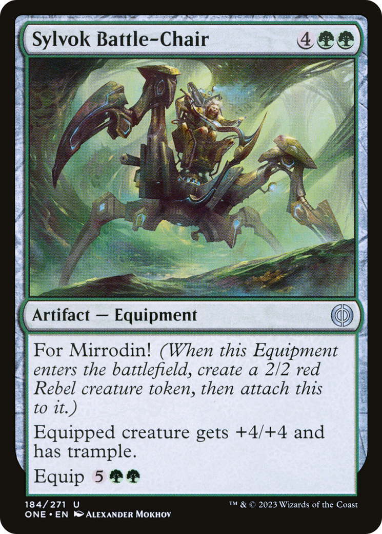 Sylvok Battle-Chair [Phyrexia: All Will Be One] | Tabernacle Games