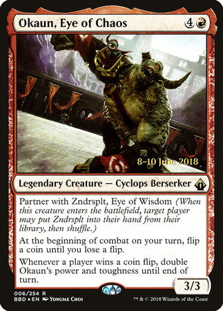 Okaun, Eye of Chaos [Battlebond Promos] | Tabernacle Games