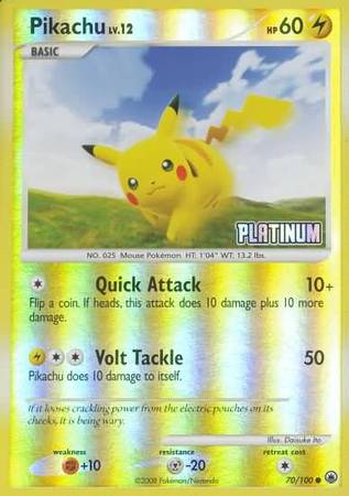 Pikachu (70/100) [Burger King Promos: 2009 Collection] | Tabernacle Games