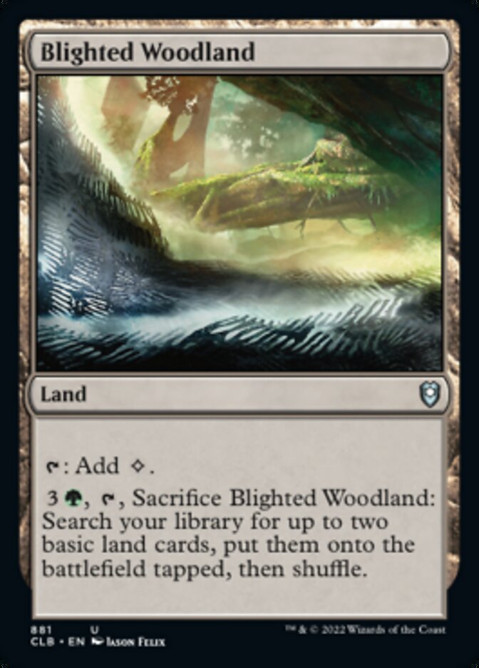 Blighted Woodland [Commander Legends: Battle for Baldur's Gate] | Tabernacle Games