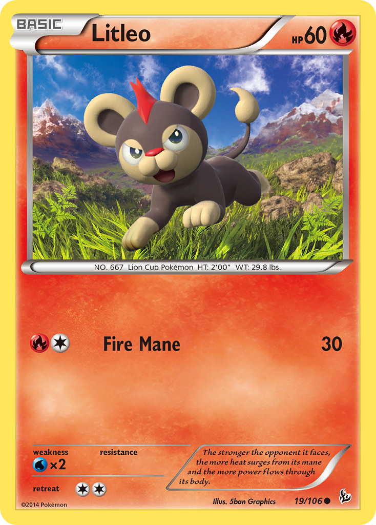 Litleo (19/106) [XY: Flashfire] | Tabernacle Games