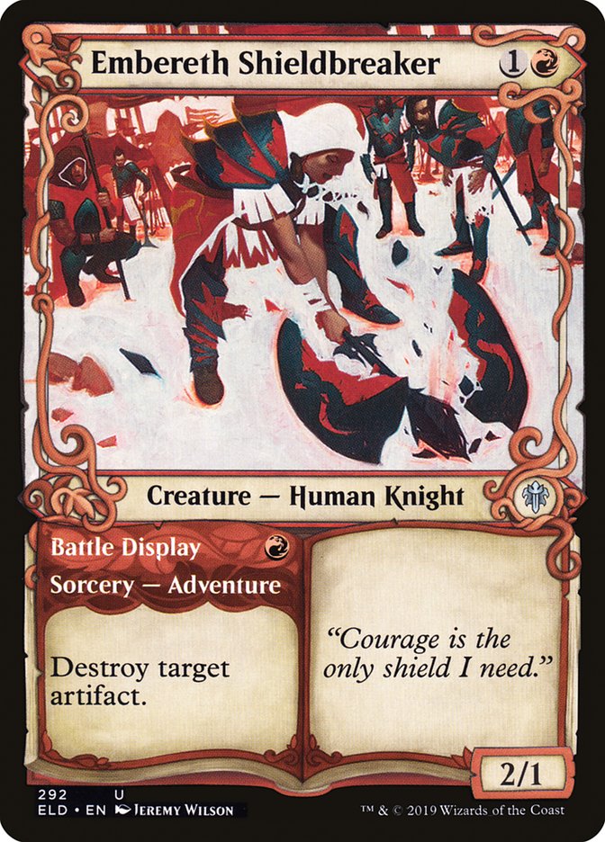 Embereth Shieldbreaker // Battle Display (Showcase) [Throne of Eldraine] | Tabernacle Games