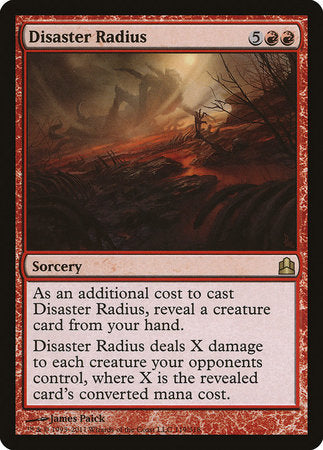 Disaster Radius [Commander 2011] | Tabernacle Games