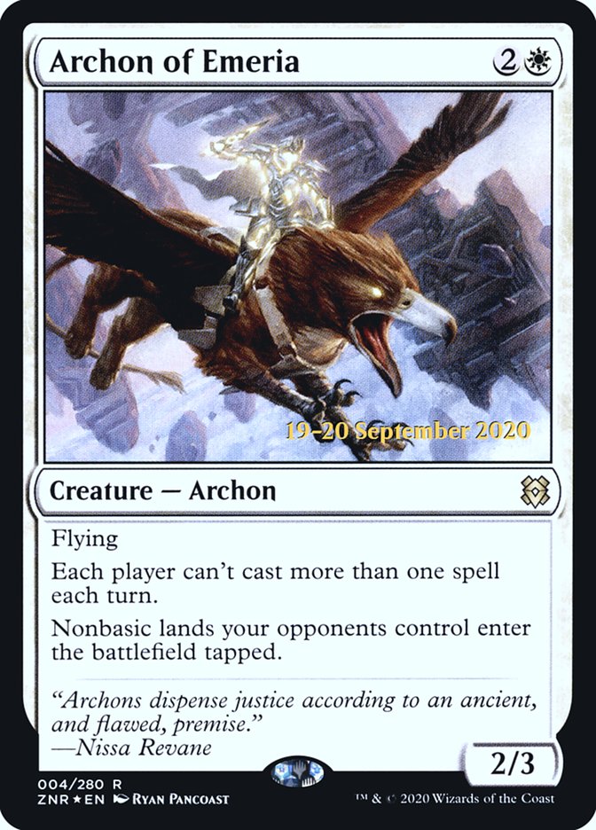 Archon of Emeria  [Zendikar Rising Prerelease Promos] | Tabernacle Games