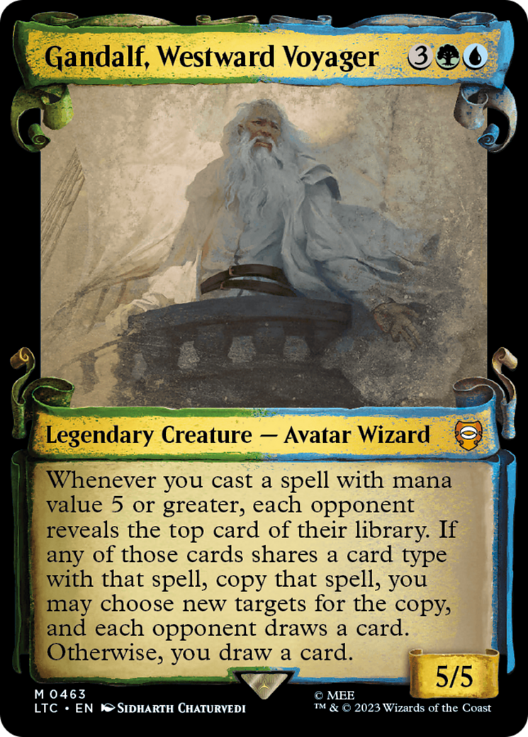 Gandalf, Westward Voyager [The Lord of the Rings: Tales of Middle-Earth Commander Showcase Scrolls] | Tabernacle Games