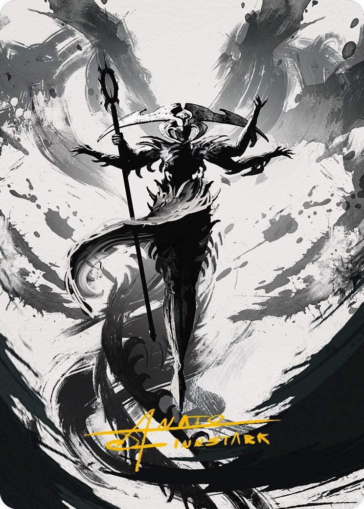 Atraxa, Grand Unifier 2 Art Card (Gold-Stamped Signature) [Phyrexia: All Will Be One Art Series] | Tabernacle Games