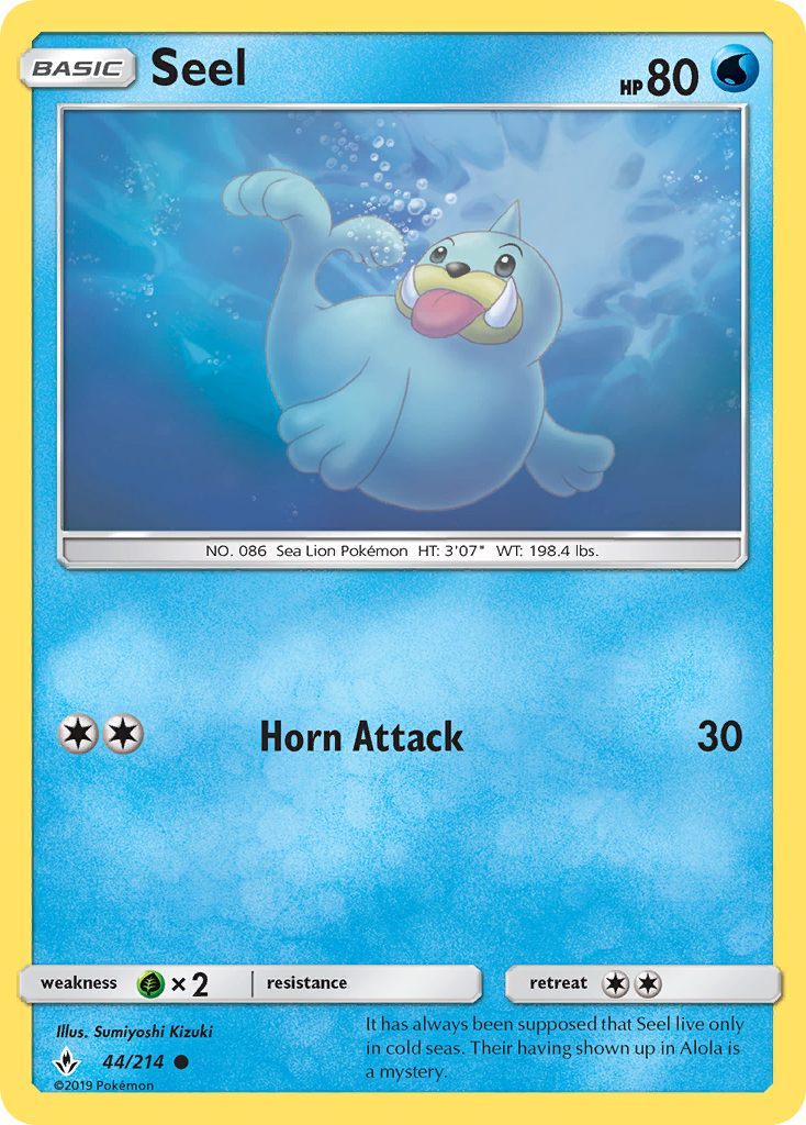 Seel (44/214) [Sun & Moon: Unbroken Bonds] | Tabernacle Games