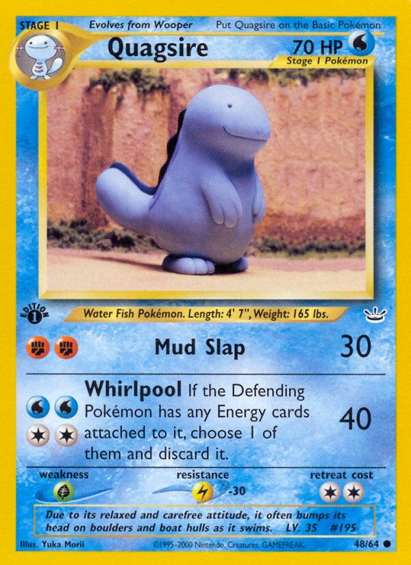 Quagsire (48/64) [Neo Revelation 1st Edition] | Tabernacle Games