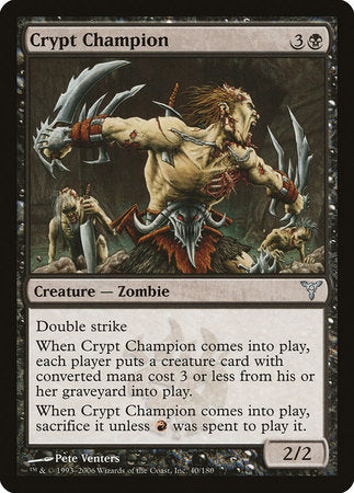 Crypt Champion [Dissension] | Tabernacle Games