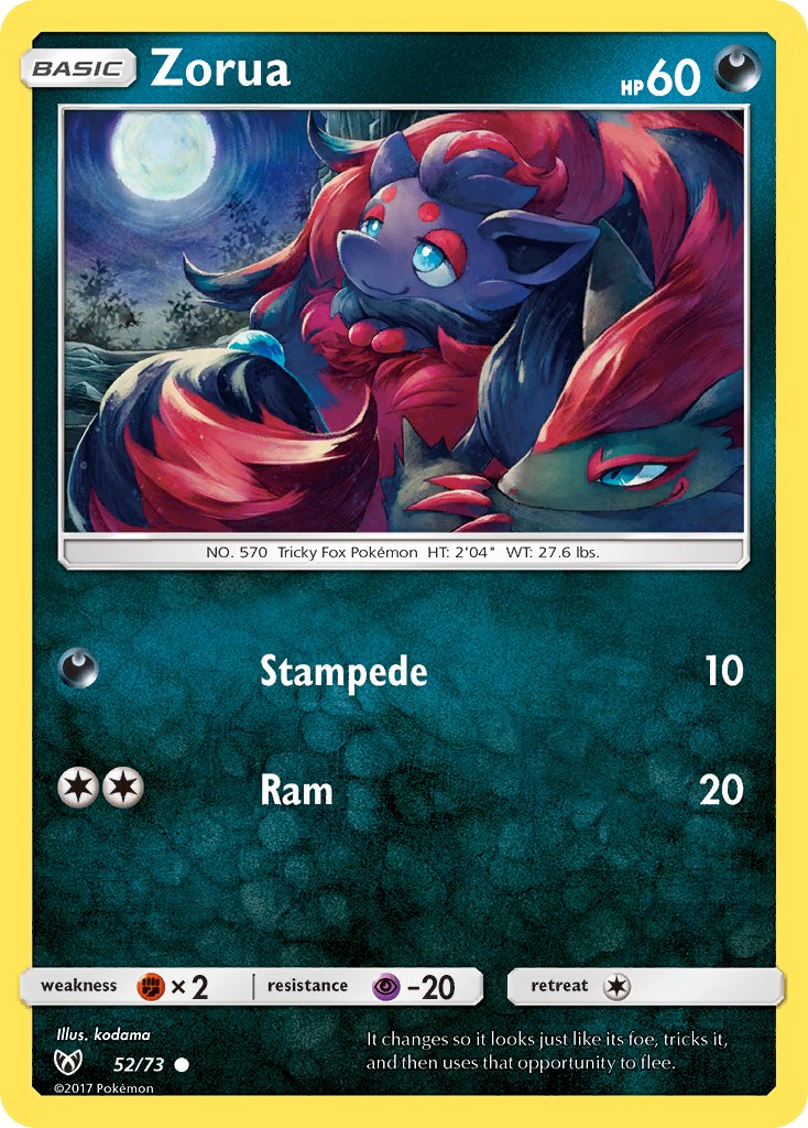 Zorua (52/73) [Sun & Moon: Shining Legends] | Tabernacle Games