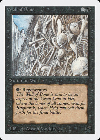 Wall of Bone [Unlimited Edition] | Tabernacle Games