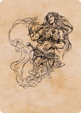 Djinni Windseer (Showcase) Art Card [Dungeons & Dragons: Adventures in the Forgotten Realms Art Series] | Tabernacle Games