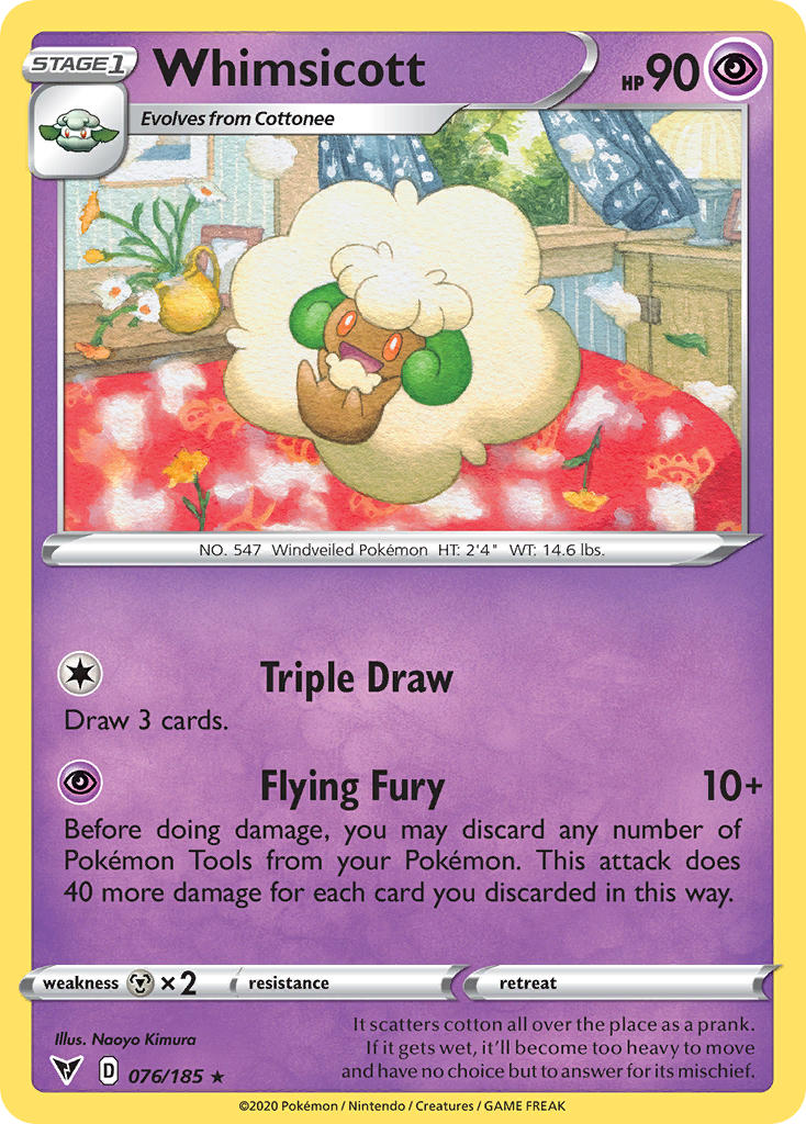 Whimsicott (076/185) [Sword & Shield: Vivid Voltage] | Tabernacle Games