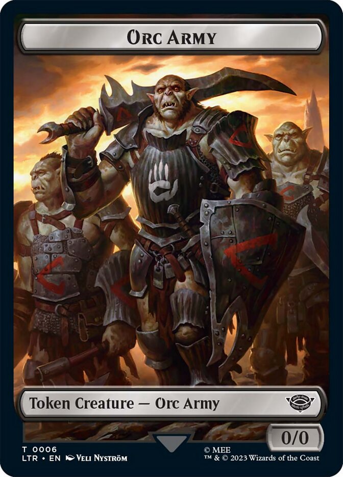 Orc Army Token (06) [The Lord of the Rings: Tales of Middle-Earth Tokens] | Tabernacle Games