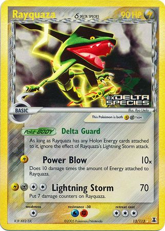 Rayquaza (13/113) (Delta Species) (Stamped) [EX: Delta Species] | Tabernacle Games