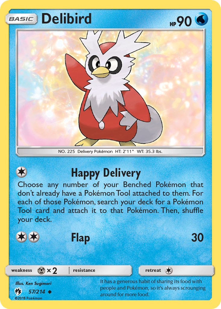 Delibird (57/214) [Sun & Moon: Lost Thunder] | Tabernacle Games