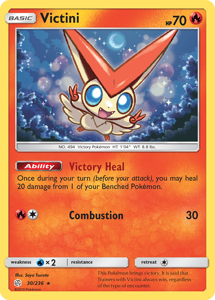 Victini (30/236) [Sun & Moon: Cosmic Eclipse] | Tabernacle Games