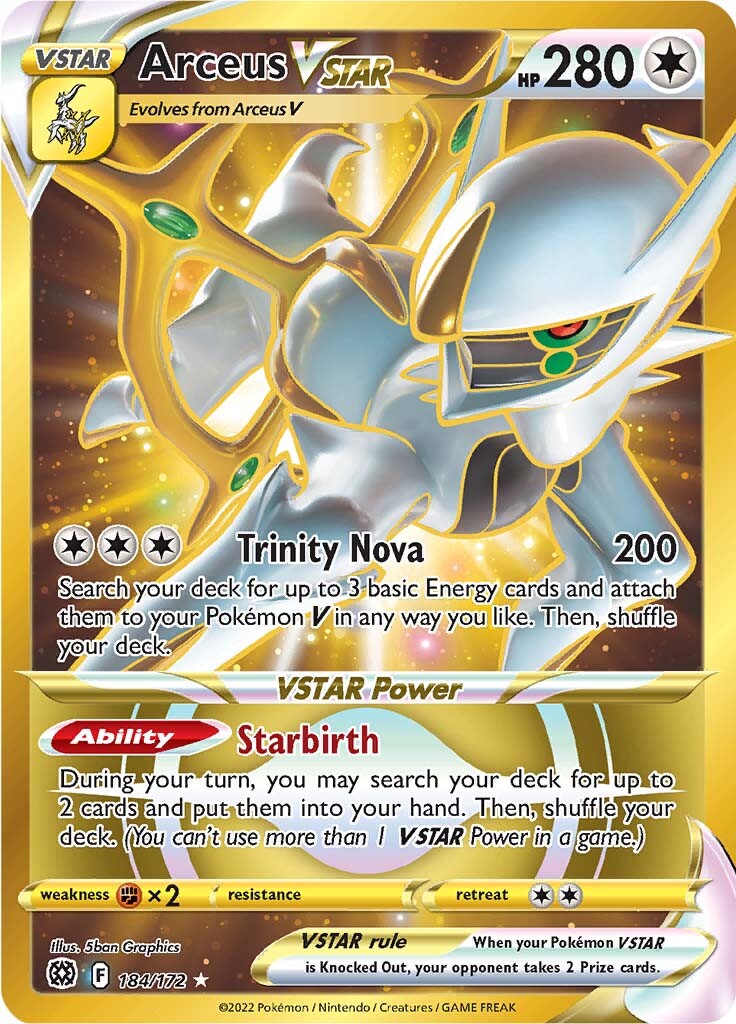 Arceus VSTAR (184/172) [Sword & Shield: Brilliant Stars] | Tabernacle Games