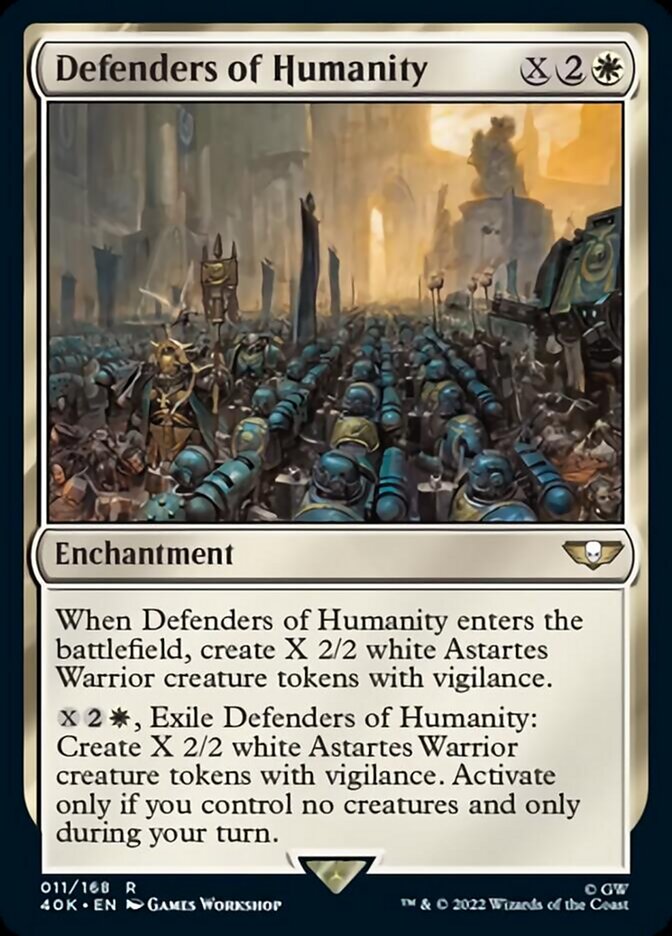 Defenders of Humanity (Surge Foil) [Universes Beyond: Warhammer 40,000] | Tabernacle Games
