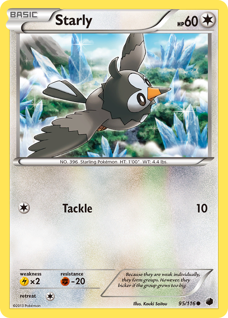 Starly (95/116) [Black & White: Plasma Freeze] | Tabernacle Games