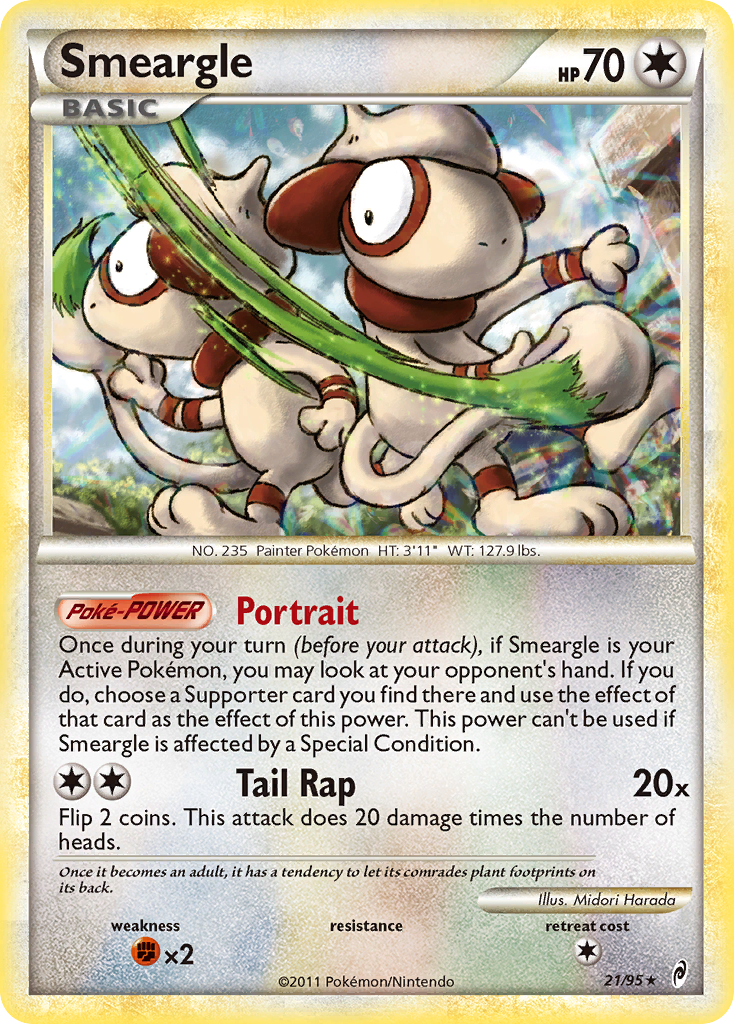 Smeargle (21/95) [HeartGold & SoulSilver: Call of Legends] | Tabernacle Games