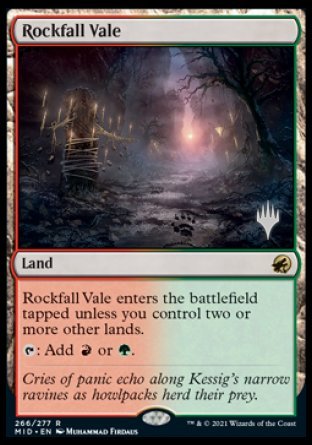 Rockfall Vale (Promo Pack) [Innistrad: Midnight Hunt Promos] | Tabernacle Games