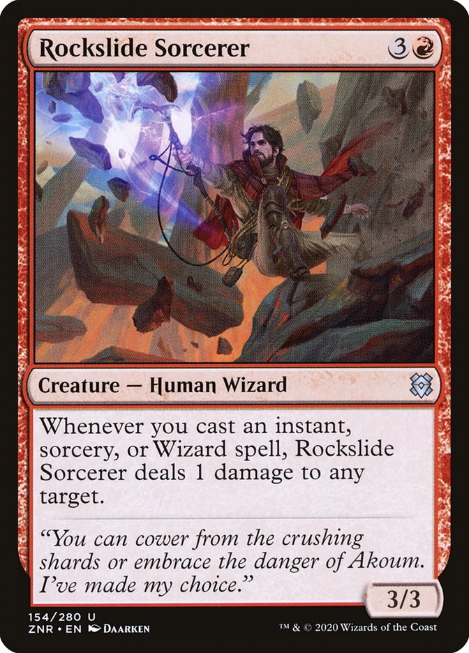 Rockslide Sorcerer [Zendikar Rising] | Tabernacle Games