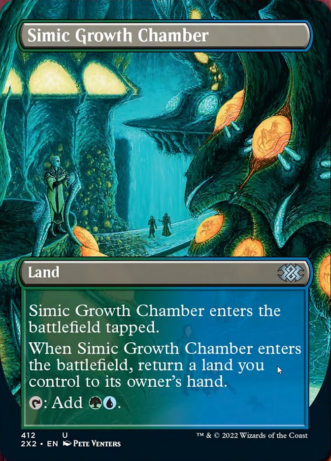 Simic Growth Chamber (Borderless Alternate Art) [Double Masters 2022] | Tabernacle Games