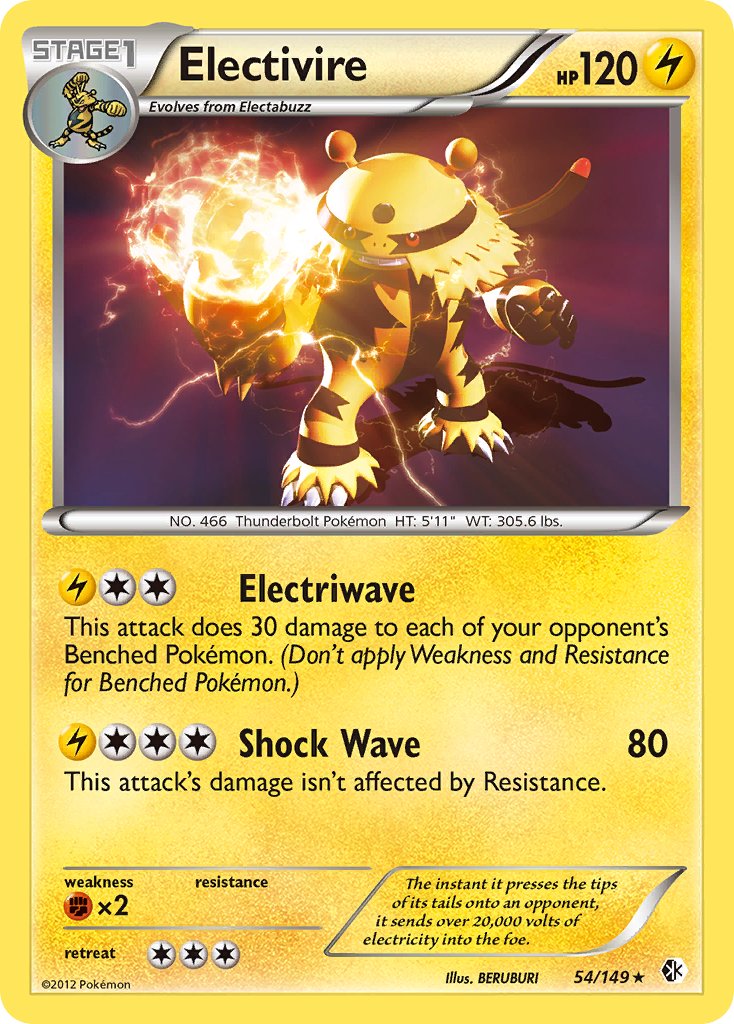 Electivire (54/149) (Cosmos Holo) (Blister Exclusive) [Black & White: Boundaries Crossed] | Tabernacle Games