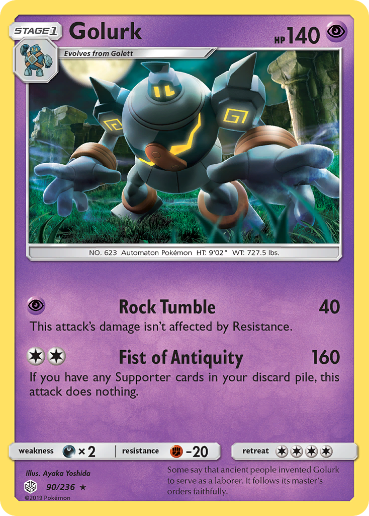 Golurk (90/236) [Sun & Moon: Cosmic Eclipse] | Tabernacle Games