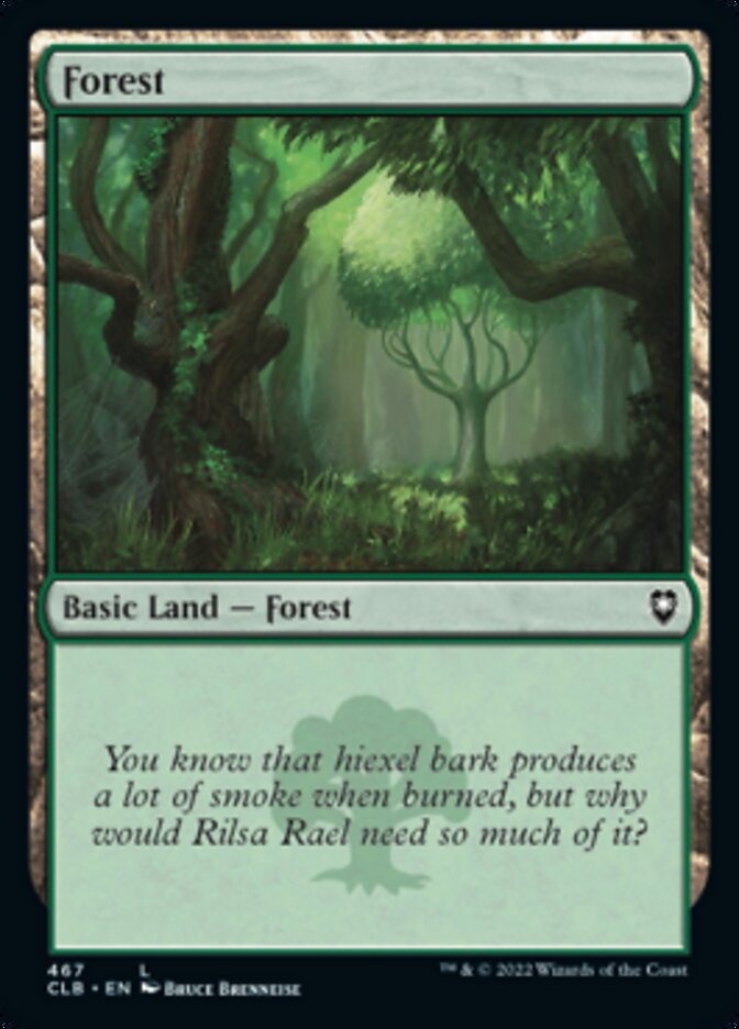 Forest (467) [Commander Legends: Battle for Baldur's Gate] | Tabernacle Games