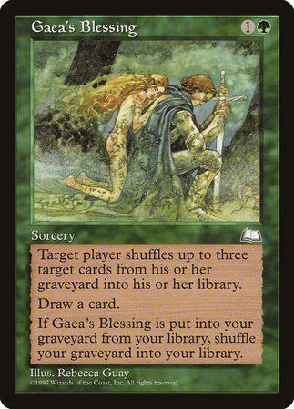 Gaea's Blessing [Weatherlight] | Tabernacle Games