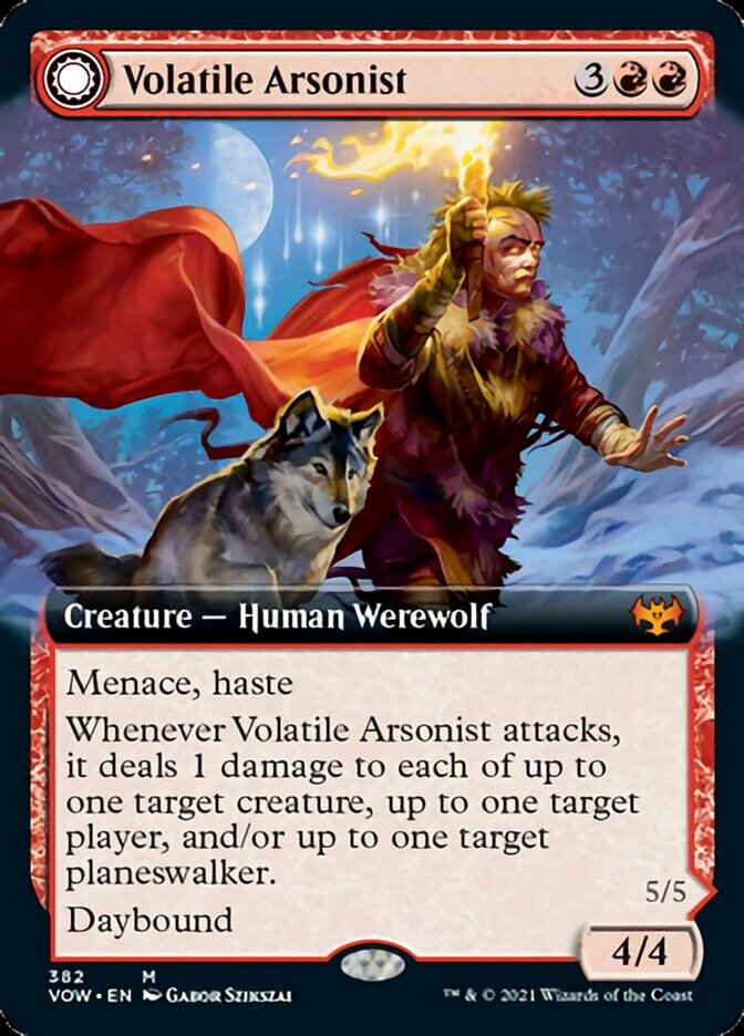 Volatile Arsonist // Dire-Strain Anarchist (Extended) [Innistrad: Crimson Vow] | Tabernacle Games