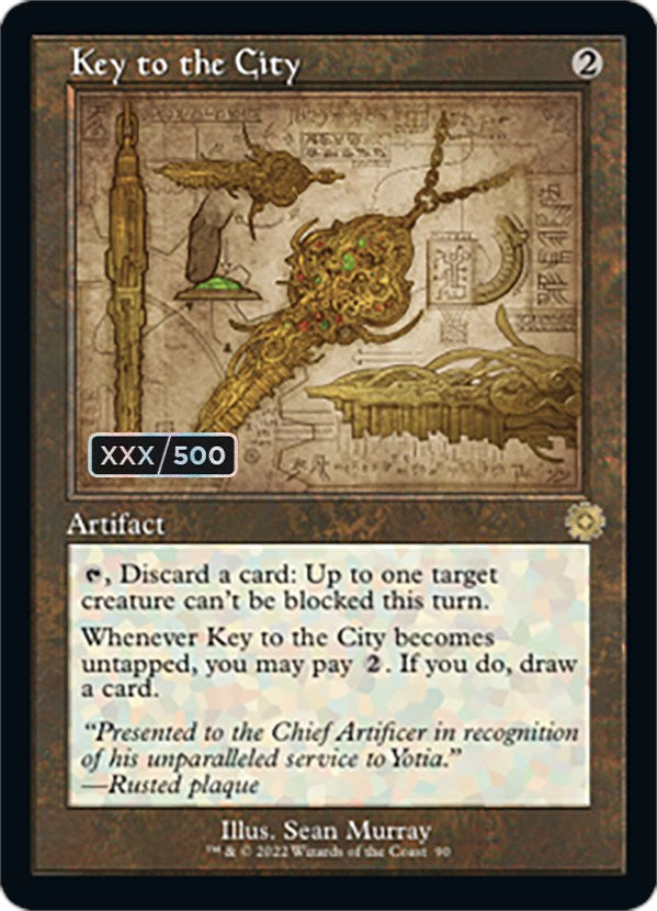 Key to the City (Retro Schematic) (Serial Numbered) [The Brothers' War Retro Artifacts] | Tabernacle Games