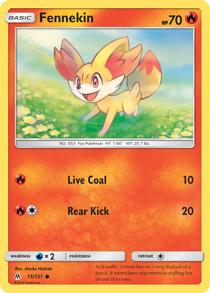 Fennekin (15/131) [Sun & Moon: Forbidden Light] | Tabernacle Games