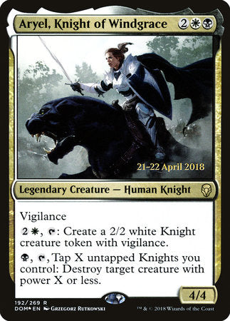 Aryel, Knight of Windgrace [Dominaria Promos] | Tabernacle Games