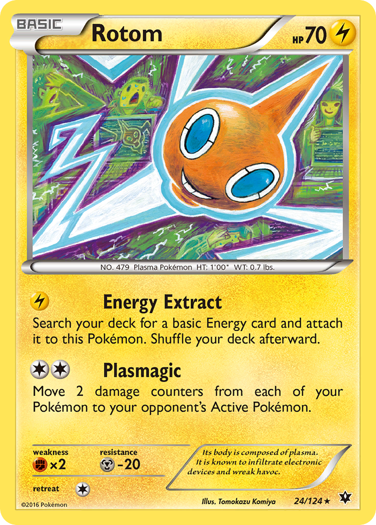 Rotom (24/124) [XY: Fates Collide] | Tabernacle Games