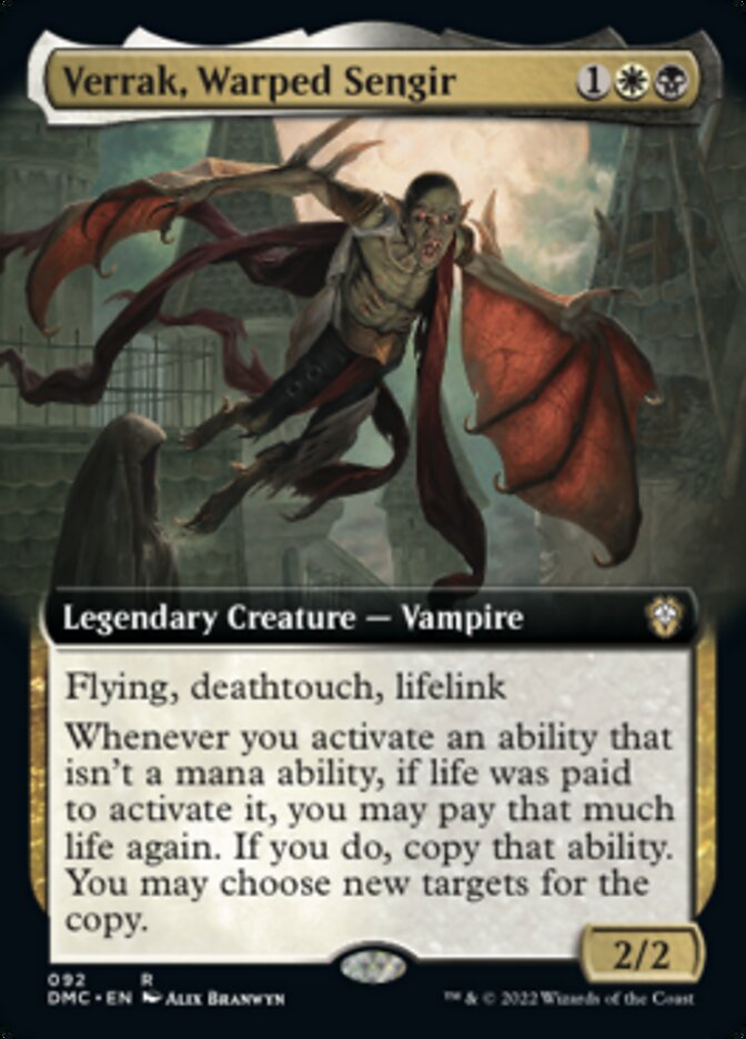 Verrak, Warped Sengir (Extended Art) [Dominaria United Commander] | Tabernacle Games