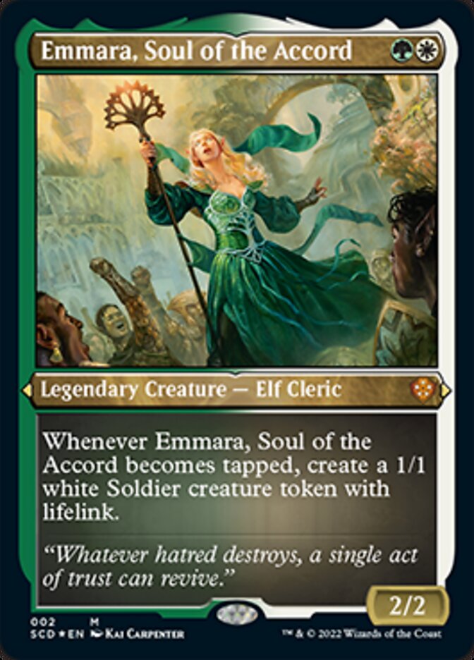 Emmara, Soul of the Accord (Foil Etched) [Starter Commander Decks] | Tabernacle Games