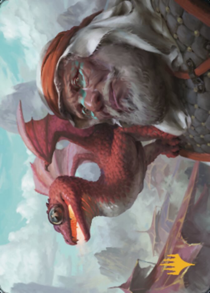 Dragon Whelp Art Card (Gold-Stamped Signature) [Dominaria United Art Series] | Tabernacle Games