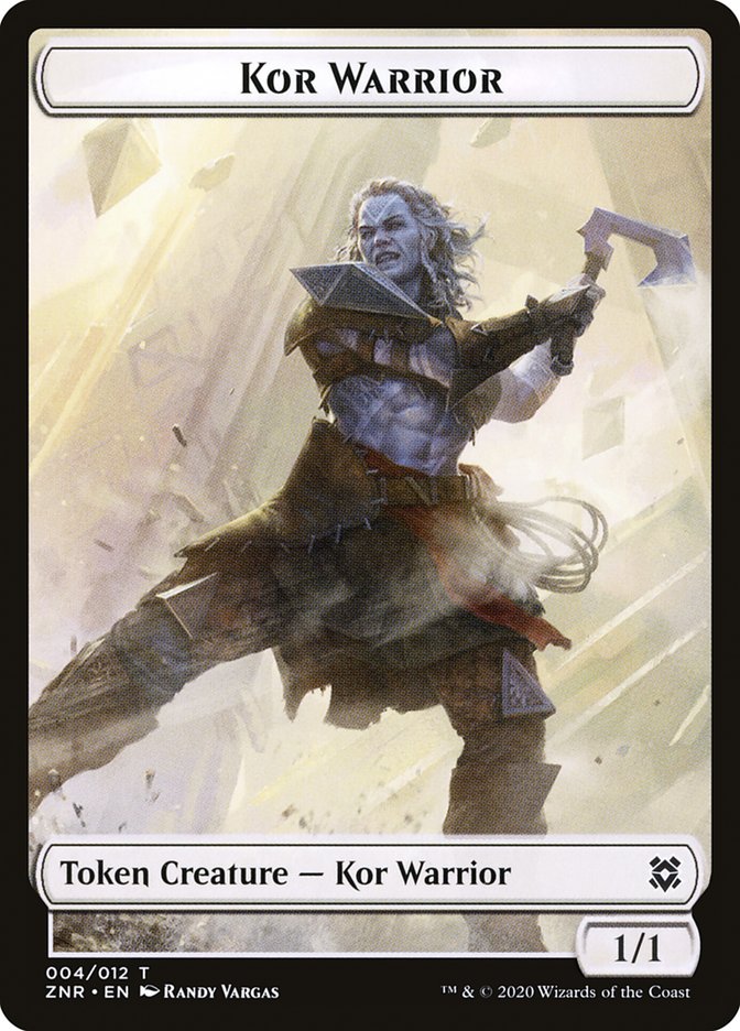 Kor Warrior Token [Zendikar Rising] | Tabernacle Games