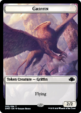 Goblin // Griffin Double-Sided Token [Dominaria Remastered Tokens] | Tabernacle Games
