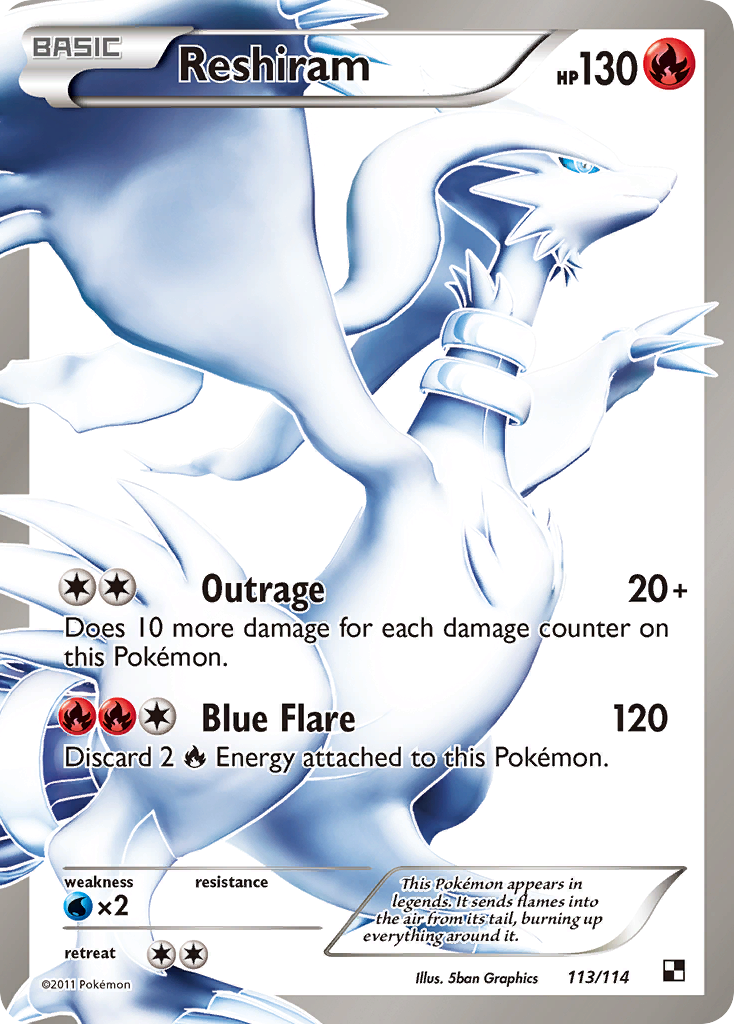 Reshiram (113/114) [Black & White: Base Set] | Tabernacle Games