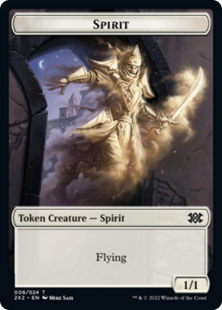 Saproling // Spirit Double-sided Token [Double Masters 2022 Tokens] | Tabernacle Games