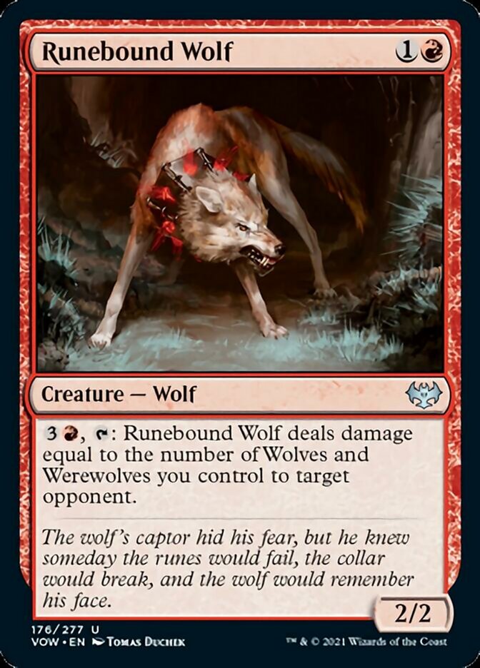 Runebound Wolf [Innistrad: Crimson Vow] | Tabernacle Games