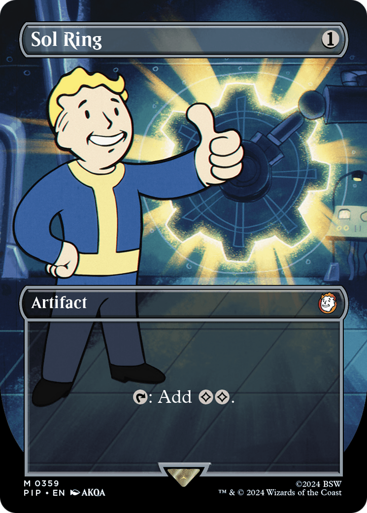 Sol Ring (Borderless) [Fallout] | Tabernacle Games