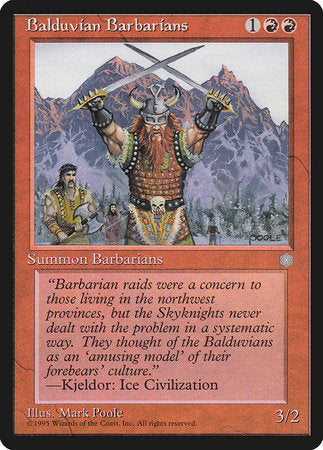 Balduvian Barbarians [Ice Age] | Tabernacle Games