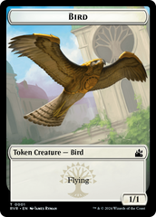 Bird // Spirit (0004) Double-Sided Token [Ravnica Remastered Tokens] | Tabernacle Games